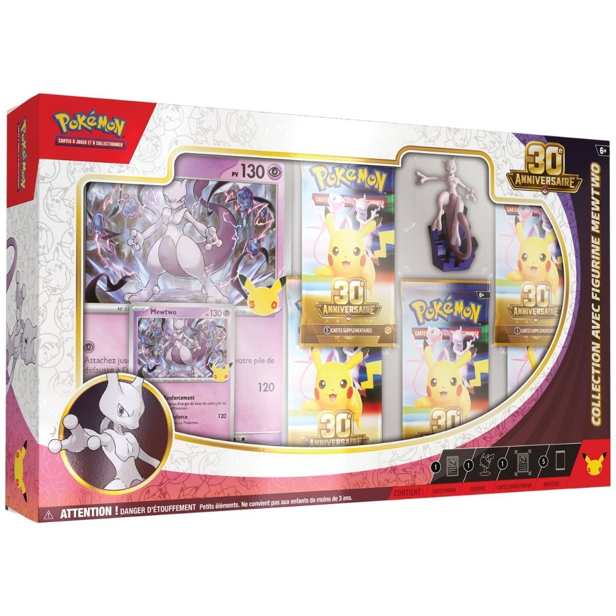 Collection avec figurine 30ᵉ Anniversaire — Mewtwo — FR — French