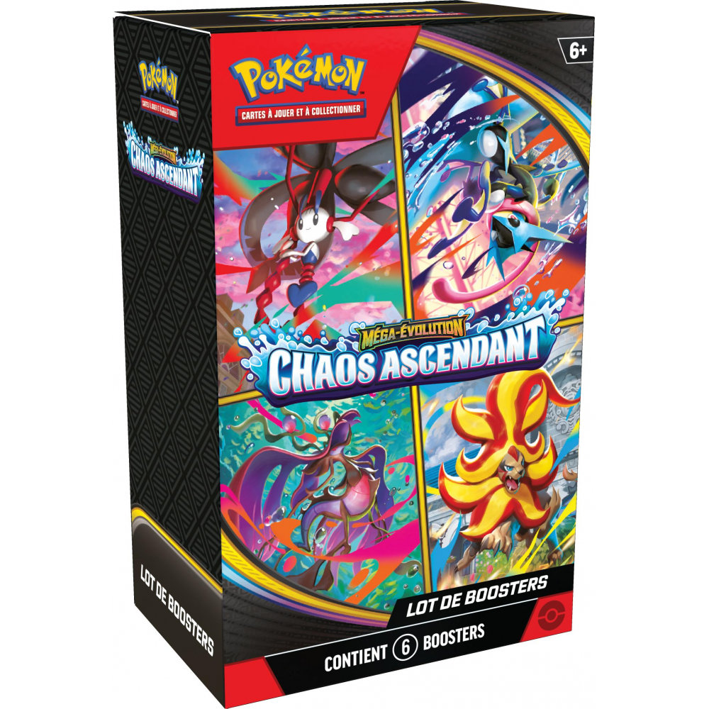 Lot de boosters Méga-Évolution – Chaos Ascendant du JCC Pokémon — French
