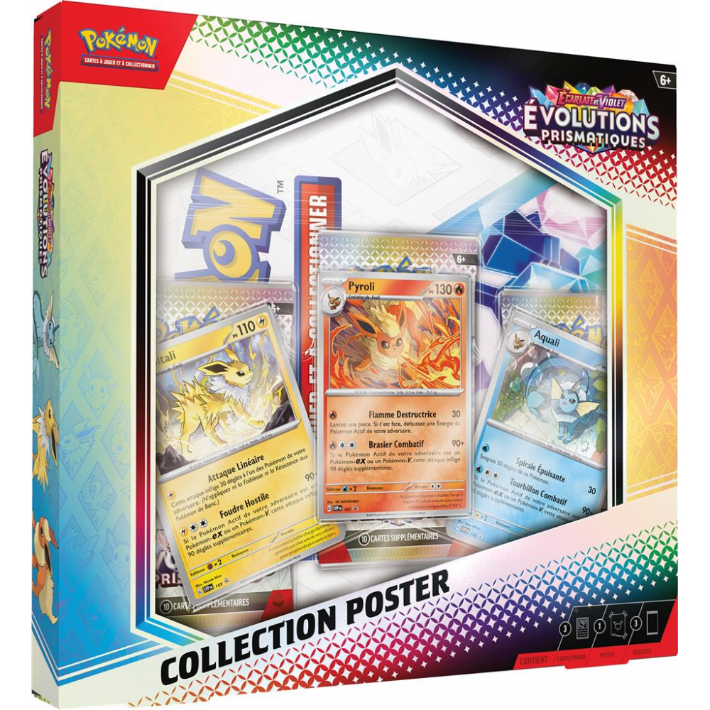 Coffret Collection Poster Pokémon — Écarlate et Violet : Évolutions Prismatiques (EV8.5) — French