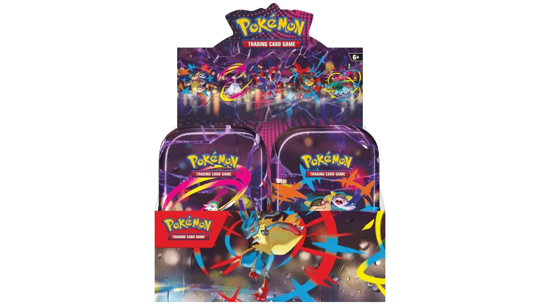 Mega Evolution Mini Tin Display — English