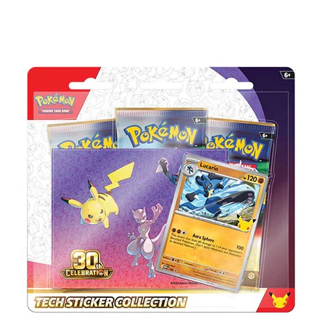30th Celebration Tech Sticker Collection — Lucario — Engels